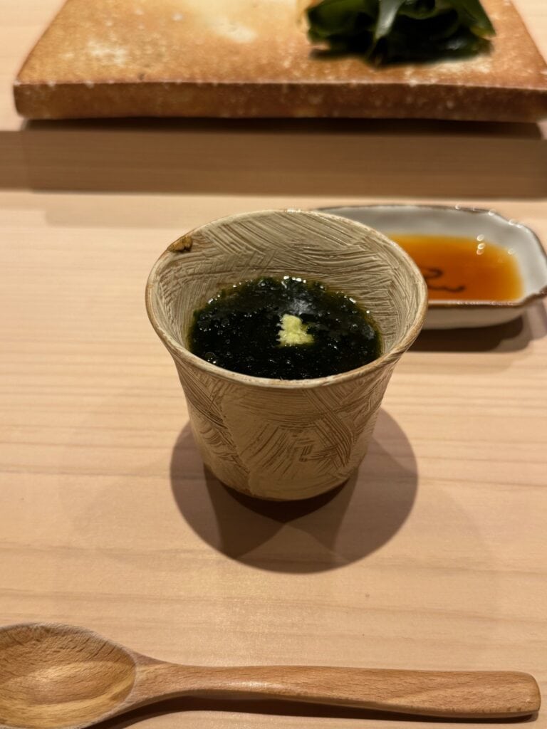 鮨いつつ・生海苔の茶碗蒸し