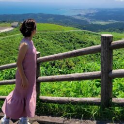 秋田県男鹿半島旅行　寒風山の景色