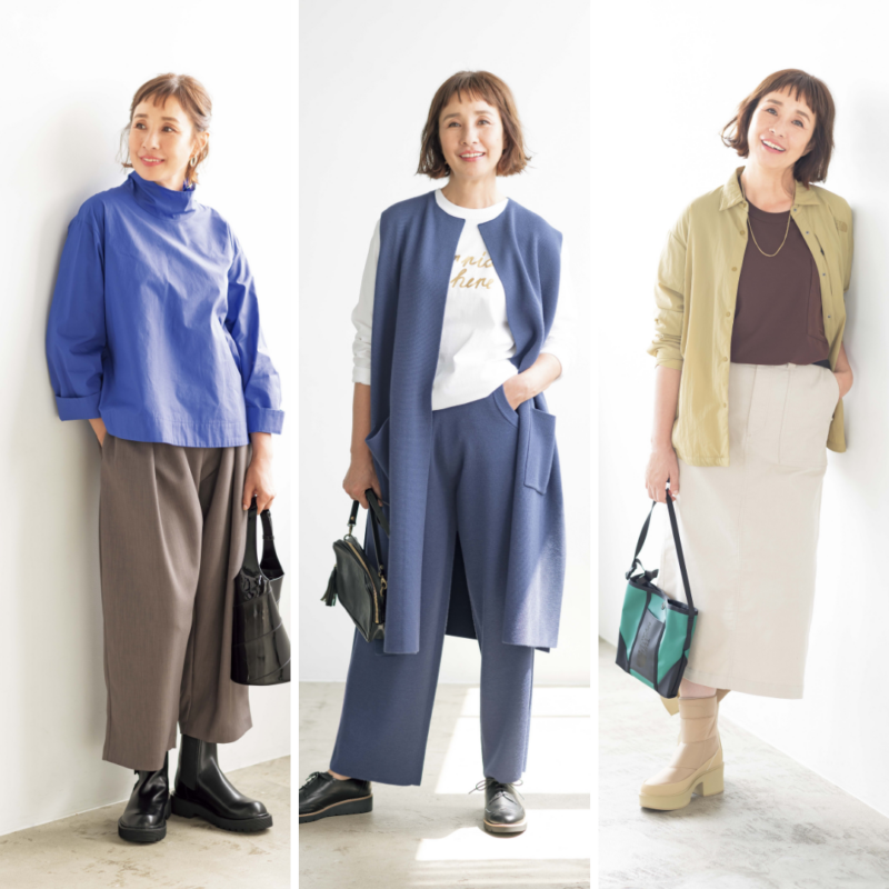 60代女性におすすめの百貨店ブランドほか、体形カバーをする服やお財布にやさしいアイテムが揃う21ブランドを一挙ご紹介