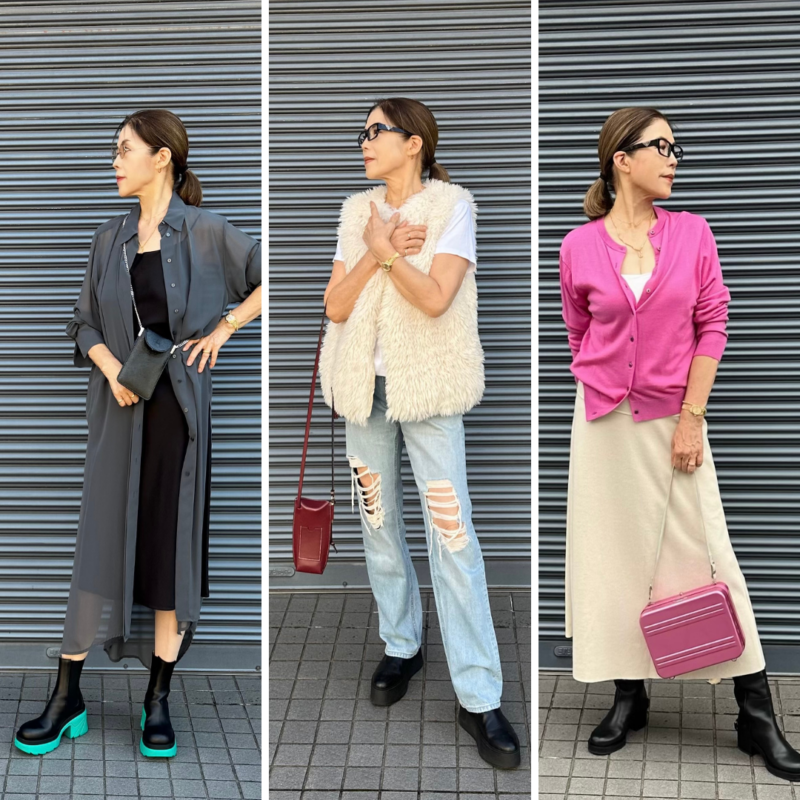 【60代ファッション】ZARA、ユニクロetc. まだ暑かった初秋のコーデをダイジェストでお届け