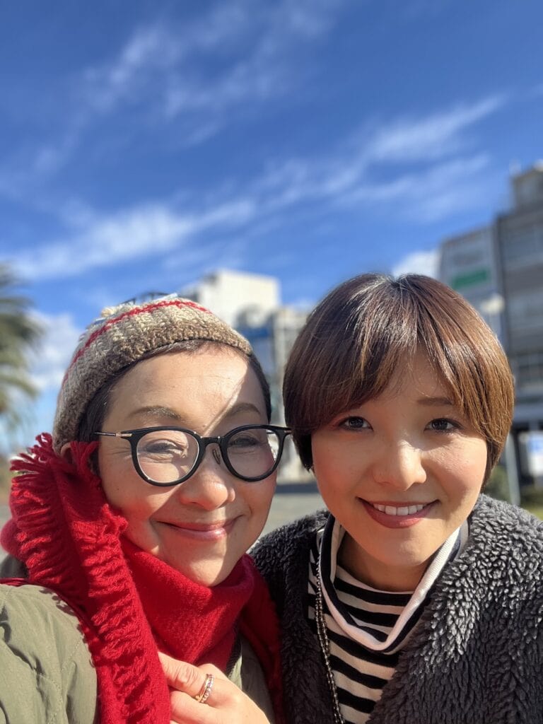 加藤さんと娘さんの2人旅