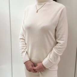 カシミヤタートルネックセーター 01 OFF WHITE