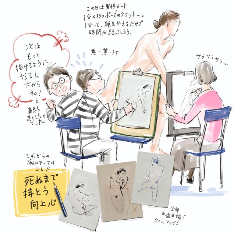 植草桂子の気分だけでも大人修行【クロッキー会】
