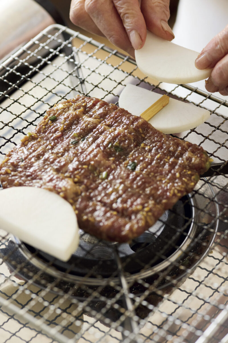 サンジョク（牛肉の串焼き）　作り方 3