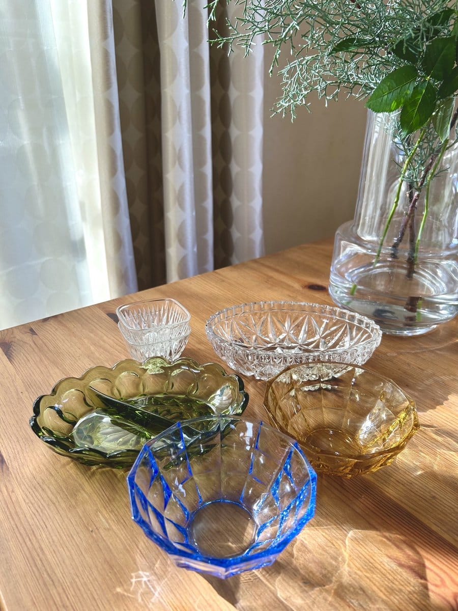 独60年代 EEA Leuchten ヴィンテージ・プレスガラスとストリングス