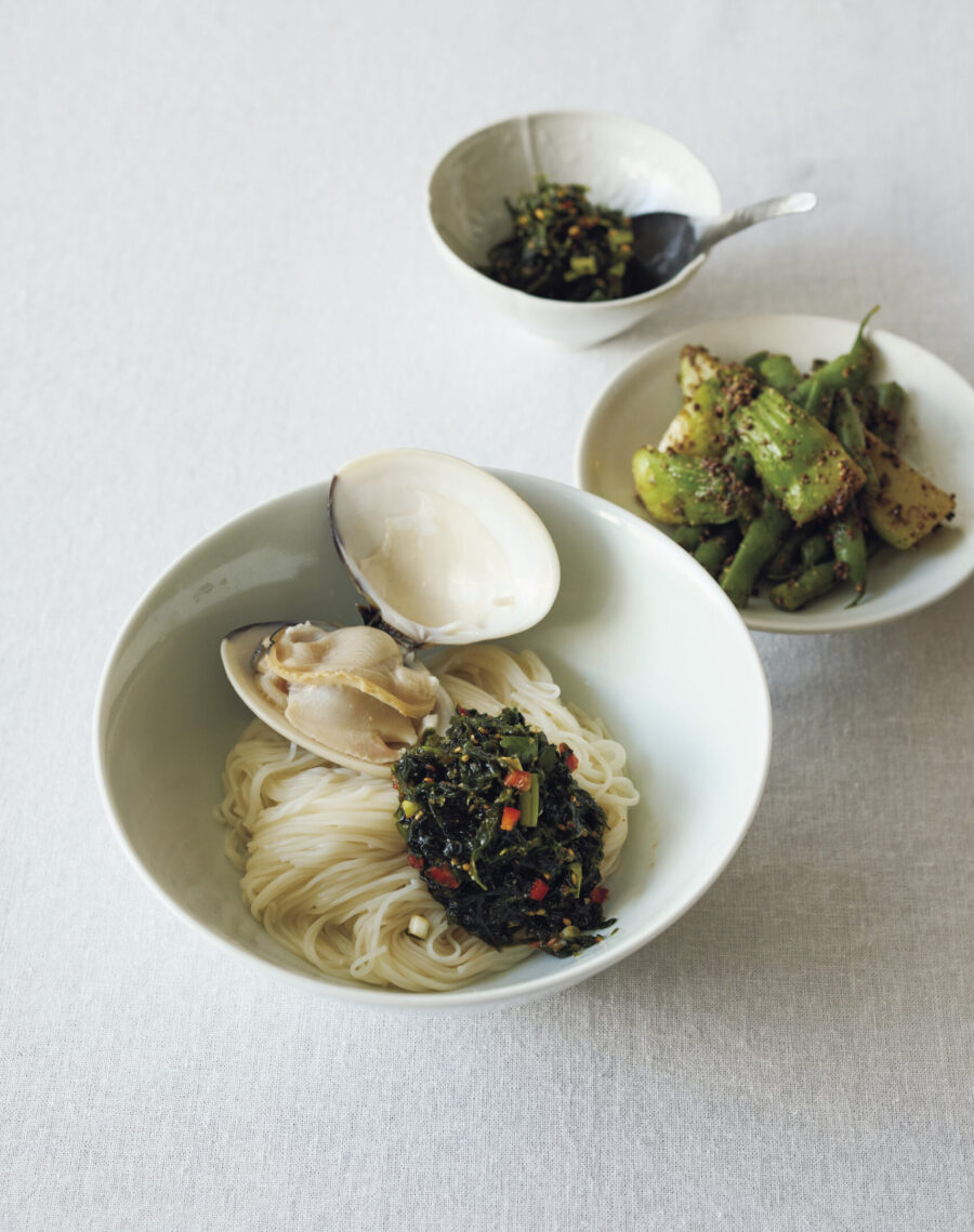 【李家の日々ごはん】「青のりキムチ」と「いんげんとつぼみ菜のナムル」