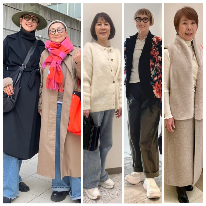 【60代お手本スナップ】冬から春への服は何を着たらいい？寒さ対策と春らしさを両立させる着こなし5選