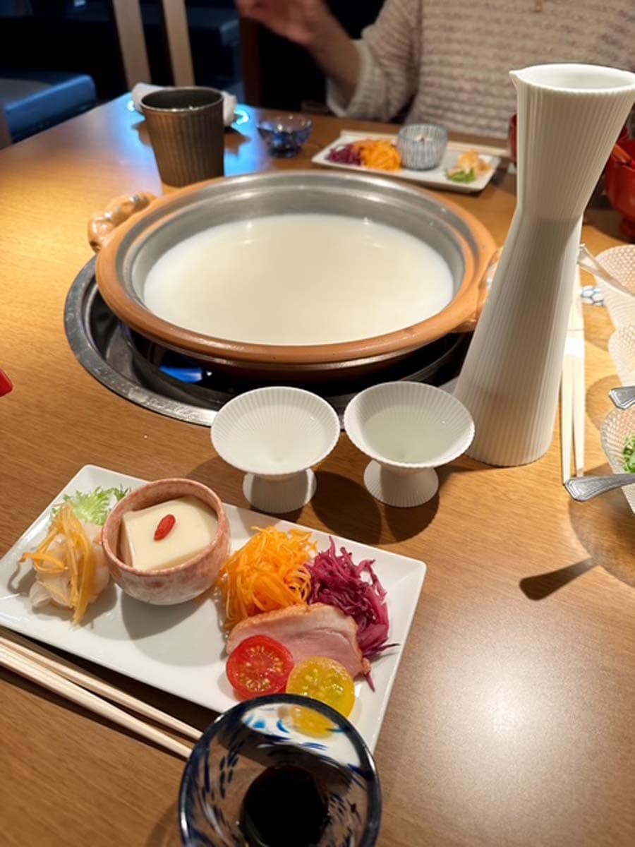鍋と日本酒