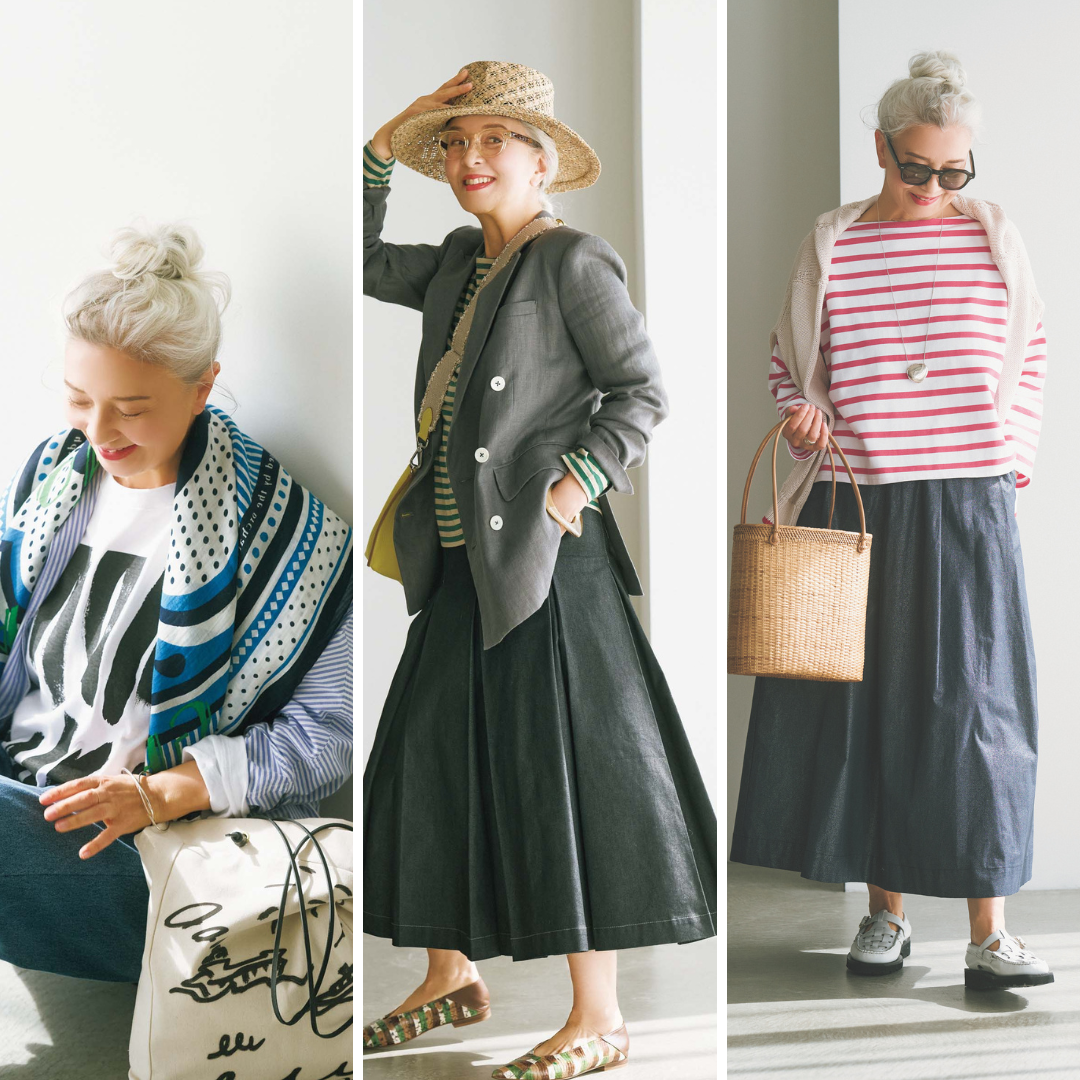 60代ファッション】王道なのに新しい！春のNEWマリンスタイルを結城
