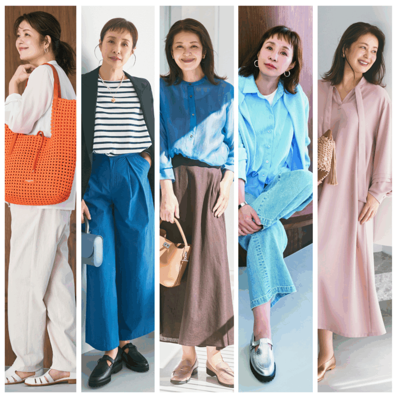 【60代ファッション】60代が心躍るカラー服で春のおしゃれを底上げ！【春のカラーアイテムの取り入れ方教えます！】