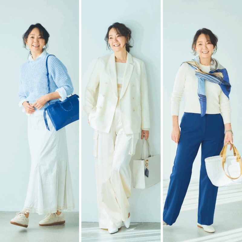 【60代ファッション】大人のおしゃれにこそ「白」が必須！この春60代が着るべきホワイトコーデ6選！
