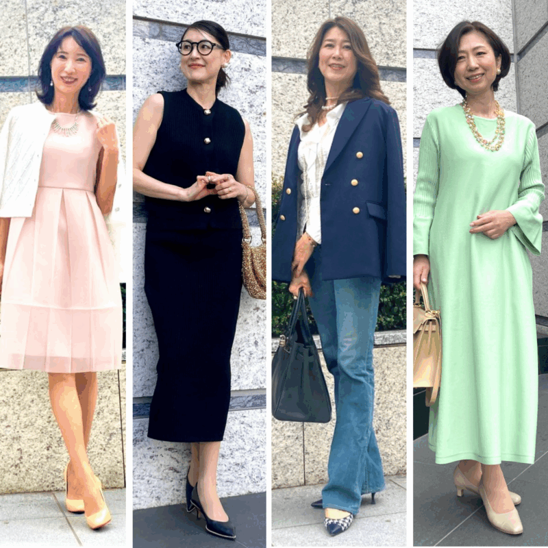 【60代お手本スナップ】初夏のお出かけに何を着る？お食事会にぴったりのきれいめコーデ4選