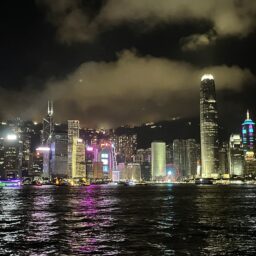 香港　ビクトリアハーバー　夜景