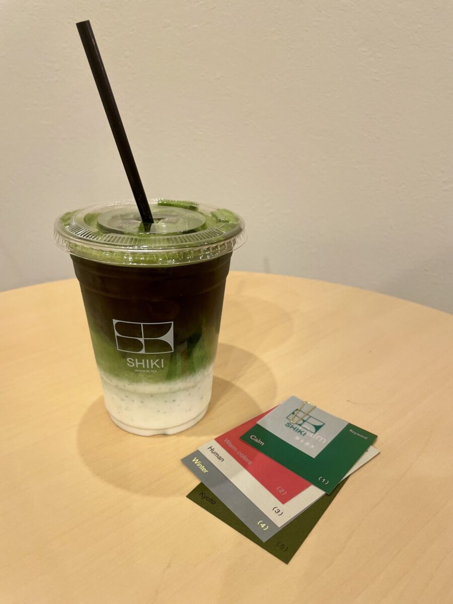 日本茶専門店「SHIKI」のパーソナルライズラテ