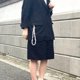 『素敵なあの人』2025年7月号　バロックパール調チェーンアクセサリーをスマホストラップに