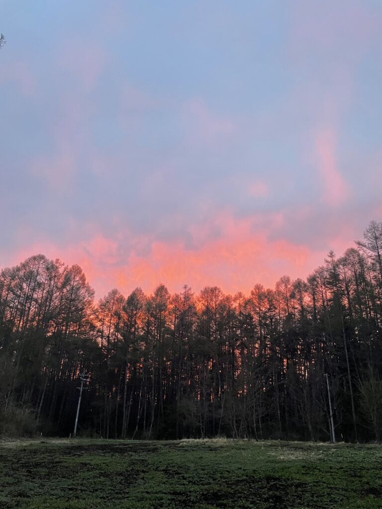 蓼科の夕焼け