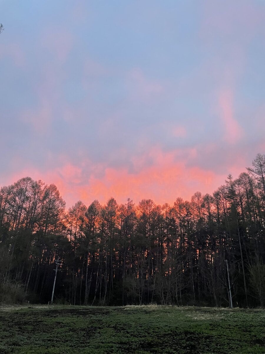 蓼科の夕焼け
