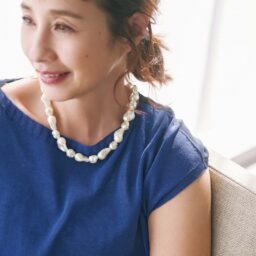 『素敵なあの人』2025年7月号　バロックパール調チェーンアクセサリー