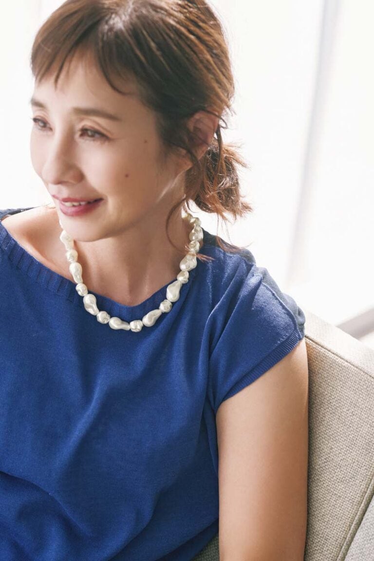 『素敵なあの人』2025年7月号付録　タバサコラボ　バロックパール調チェーンアクセサリー