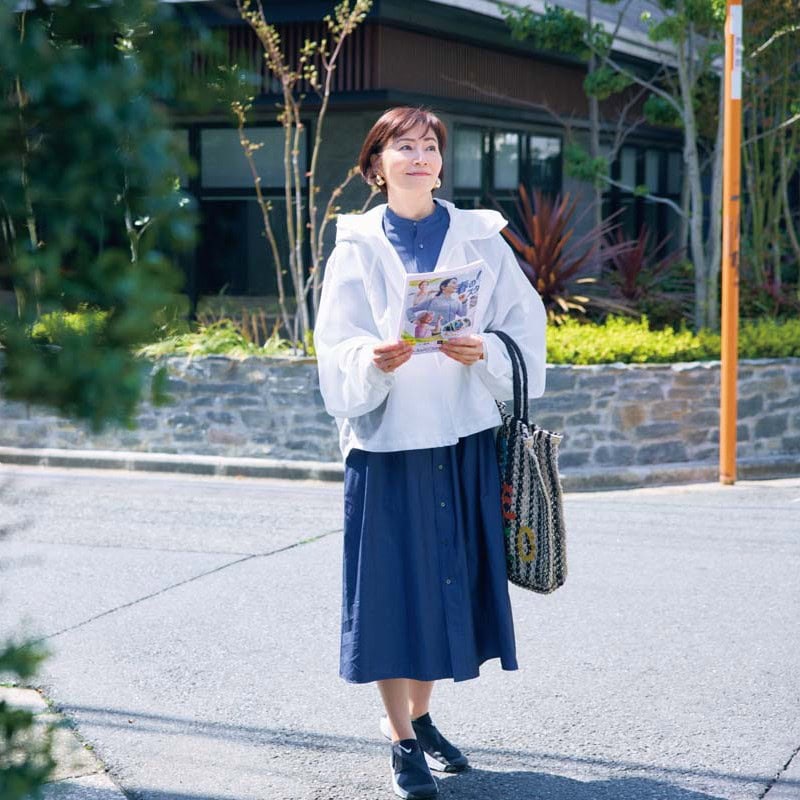 60代の初夏コーデはシアーブルゾンが使える！すっきり見せておしゃれを底上げ！【60代初夏の着まわし3weeks・Day3】