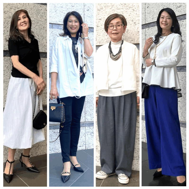 【60代お手本スナップ】春は「白」を効かせて着映える！おしゃれを底上げするホワイトコーデ4選