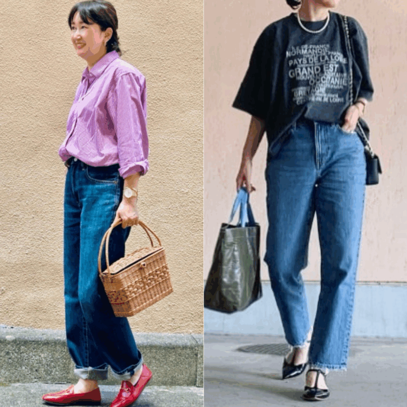 【60代ファッション】大人がはきたいデニムとは？「ユニクロのメンズデニム」と「Levi's501」を使ったデニムコーデ2選【素敵世代のデニムコーデ】