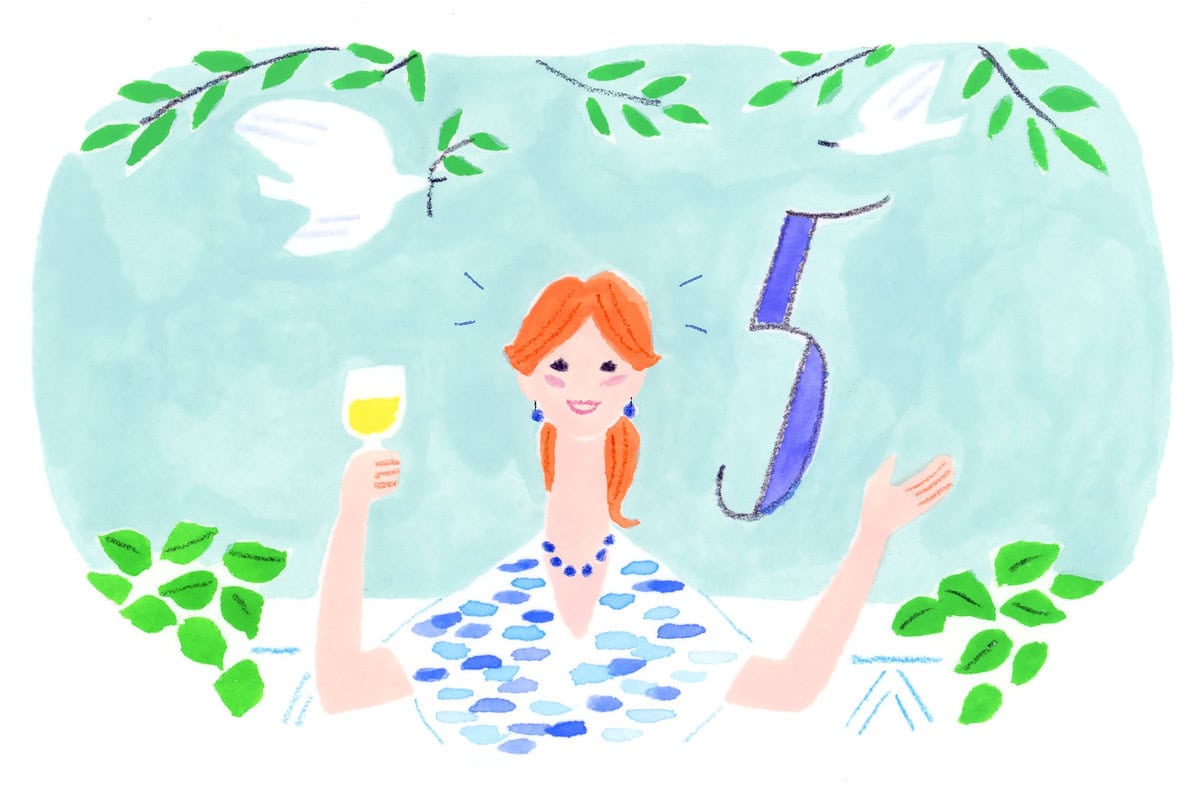 数秘術５のイラスト