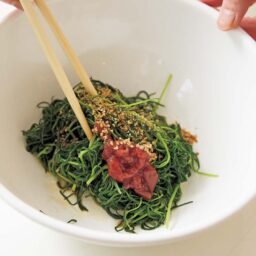 おかひじきの梅ナムル　作り方3
