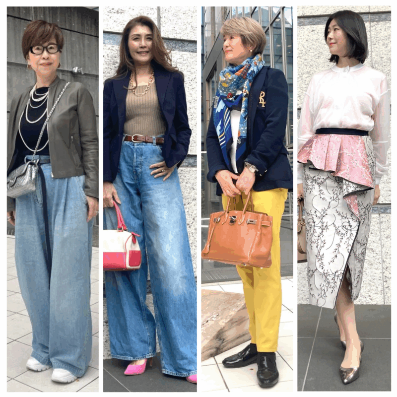 【60代お手本スナップ】60代を素敵に見せる着こなしとは？初夏に映えるカラーコーデ4選