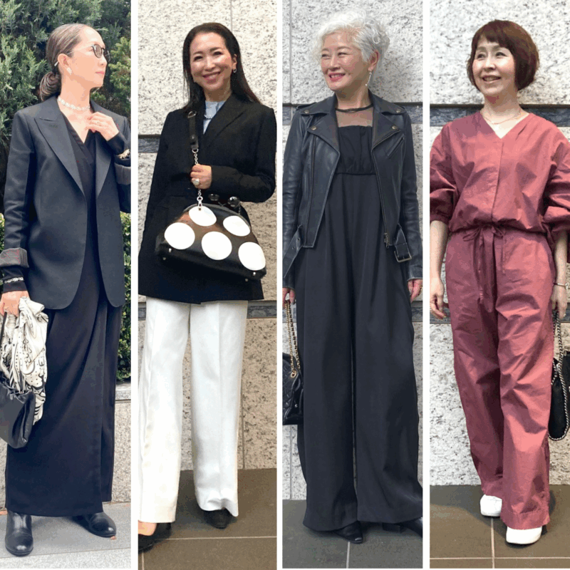 【60代お手本スナップ】梅雨でもおしゃれを楽しむ！お出かけが楽しくなる品カジコーデ4選