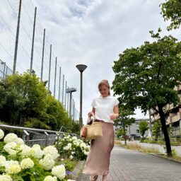 近所のあじさいがきれいに咲いている道