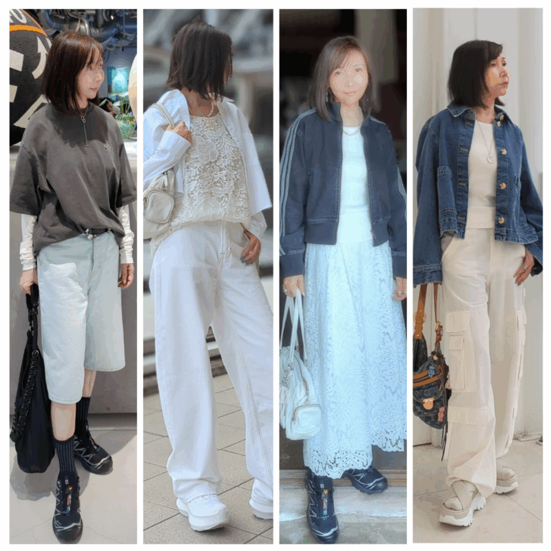 【60代ファッション】暑い日に着こなしたい！「ZARA」「H&M」の見た目も涼しげな白ボトムスで爽やか夏コーデ4選♪