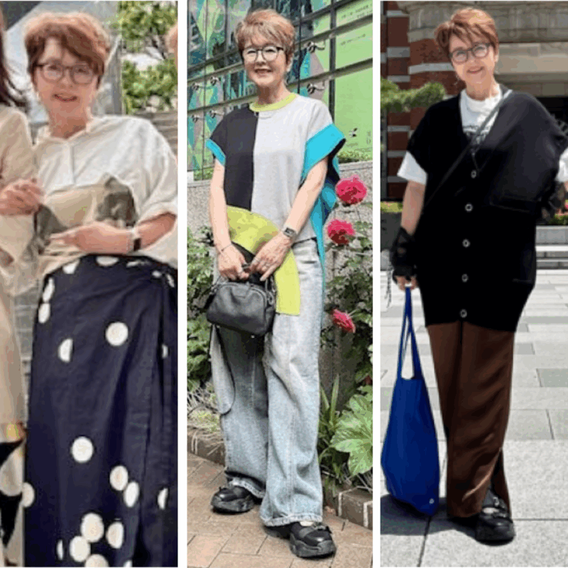 【６０代お出かけ＆ファッション】お出かけ３コーデをご紹介！インスタのフォロワーさんと「ルブールノアゼット」「ジンジャーズビーチ」「MOHEJI」でのランチを満喫！