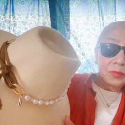 『素敵なあの人』7月号付録活用法　帽子のアクセサリーとして