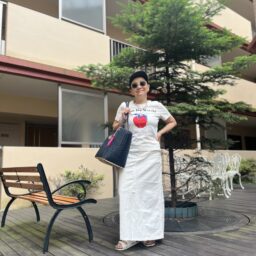 「H&M」Tシャツコーデ