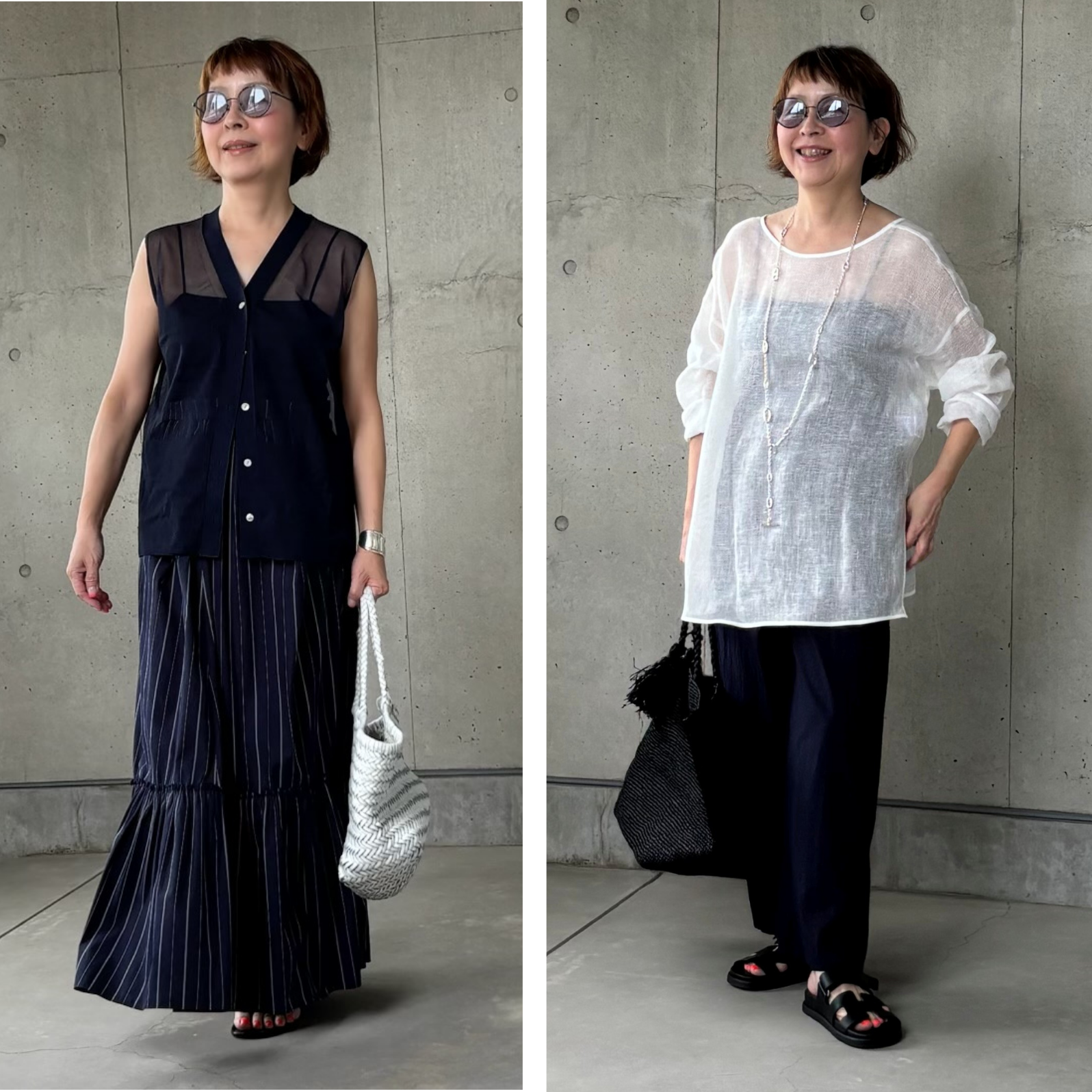 シアーアイテムコーデ