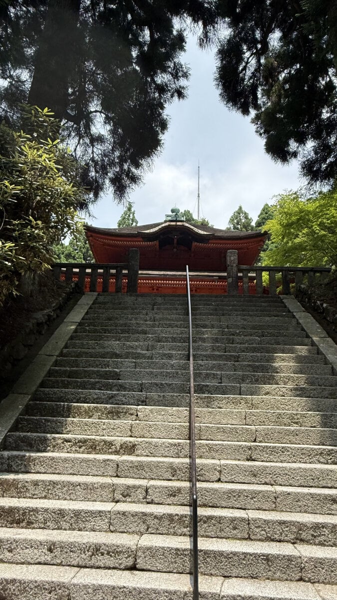 大講堂から階段を下り、メインの総本道をめざします