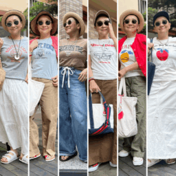 【第4位】【60代プチプラファッション】夏のTシャツコーデは「しまむら」「H&M」で！高見えコーデ6選