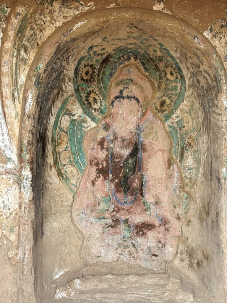 松本さんが撮影した仏教遺跡の壁画