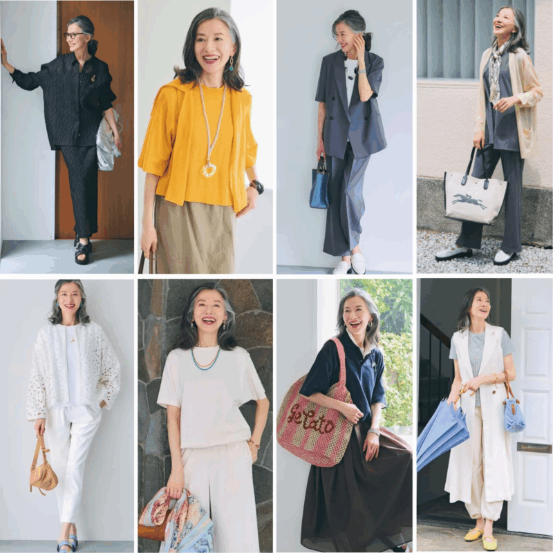 【60代涼ファッション】この夏はおしゃれに暑さ対策！「接触冷感」「着るだけUVカット服」「吸水＆速乾機能」「抗菌・防臭機能」ほか涼やかで着映える優秀機能服８種は必見です！