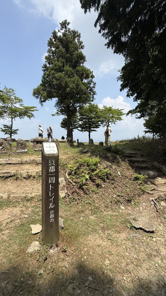 ここは京都を一周できる山道。