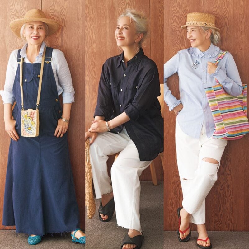 【60代ファッション】結城アンナさんが考える定番トップスの脱マンネリ術とは？「自分らしさを足す」アクセサリー使いほか大人の着こなし3選に注目！