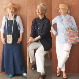 【60代ファッション】結城アンナさんが考える定番トップスの脱マンネリ術とは？「自分らしさを足す」アクセサリー使いほか大人の着こなし3選に注目！
