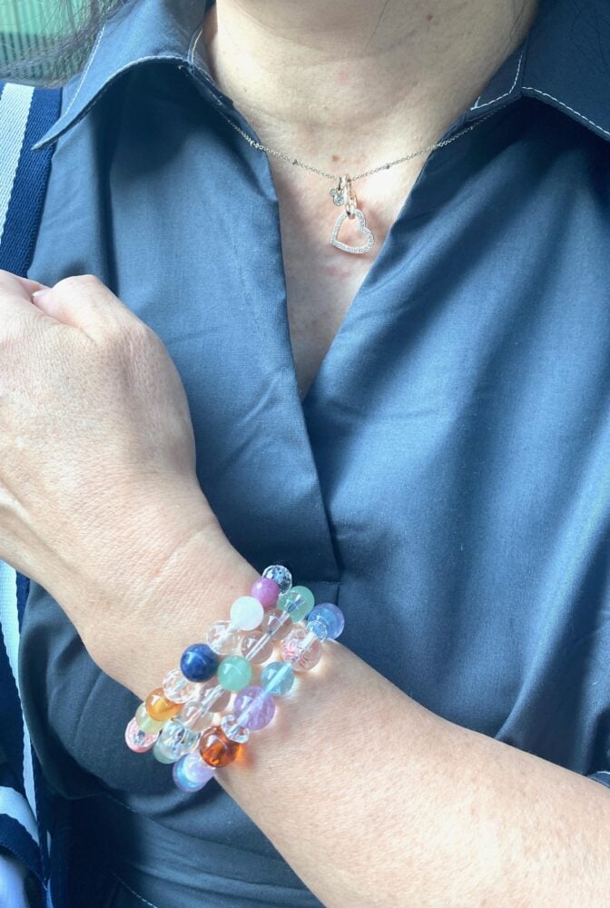 パワーストーンとミッキーネックレス