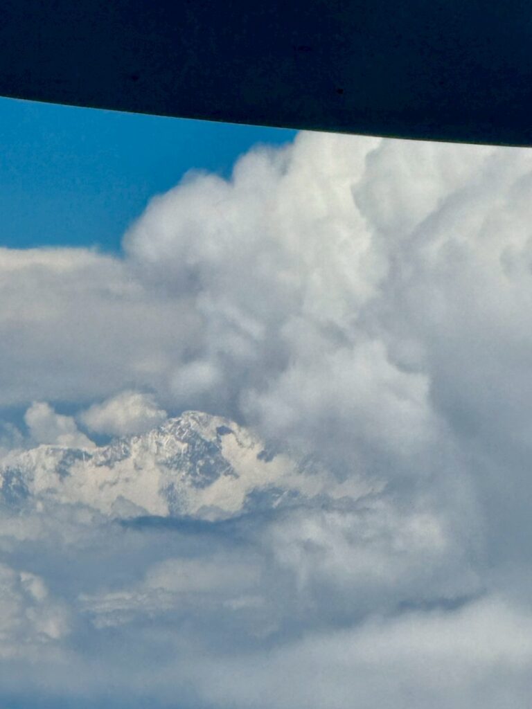 タイに向かう飛行機からの風景