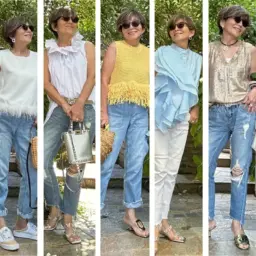 【60代ファッション】1枚で華やぐ！この夏真似したい大人のノースリーブコーデ5選