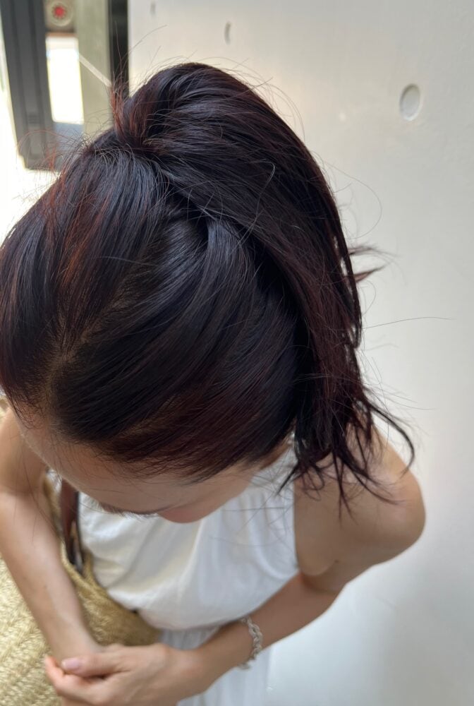 ピン1本のヘアアレンジ