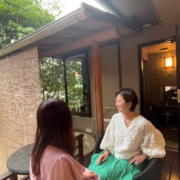 お部屋のテラスで