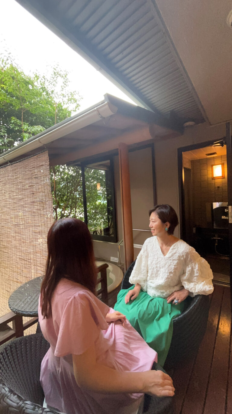 お部屋のテラスで