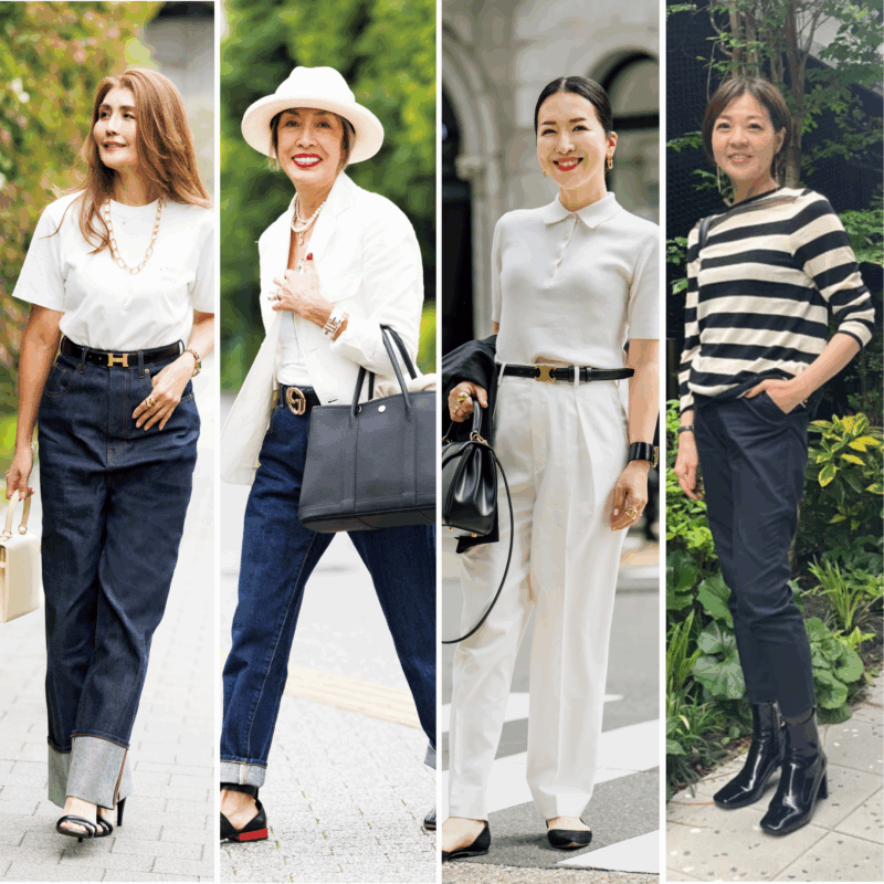 【60代お手本スナップ】夏にスタイルアップできるパンツの着こなし方とは？涼やかにスタイルよく見せるパンツコーデ4選